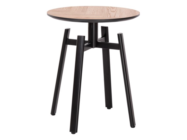 ΒΟΗΘΗΤΙΚΟ ΤΡΑΠΕΖΑΚΙ NORTON HM18036.03 ΜΕΤΑΛΛΙΚΑ ΠΟΔΙΑ ΜΑΥΡΑ-MDF TOP SONAMA Φ45x55,5Υεκ