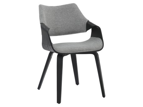 ΚΑΡΕΚΛΑ ΤΡΑΠΕΖΑΡΙΑΣ NETTO HM9976.02 ΣΚΕΛΕΤΟΣ Κ.Π. ΣΕ ΜΑΥΡΟ-ΓΚΡΙ ΥΦΑΣΜΑ 55x56x83,5Υεκ