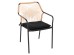 ΠΟΛΥΘΡΟΝΑ ΑΛΟΥΜΙΝΙΟΥ TROTTER HM5865.11 ΣΚΟΥΡΟΣ ΓΚΡΙ ΣΚΕΛΕΤΟΣ ΜΕ WICKER ΜΠΕΖ & ΜΑΥΡΟ ΜΑΞΙΛΑΡΙ