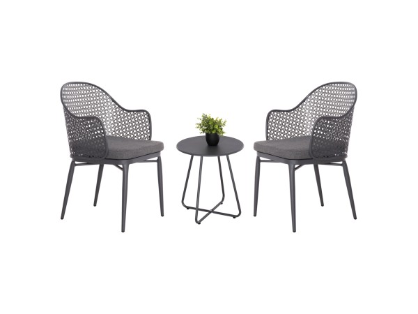 ΣΕΤ LOUNGE 3TMX ΕΞ.ΧΩΡΟΥ OREGO HM21107.01 ΑΛΟΥΜΙΝΙΟ & ΜΕΤΑΛΛΟ ΣΕ ΣΚΟΥΡΟ ΓΚΡΙ