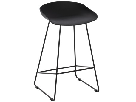 ΣΚΑΜΠΟ ΜΠΑΡ NAILA HM9299.02 ΜΑΥΡΟ ΜΕΣΑΙΟΥ ΥΨΟΥΣ 44x44x74Yεκ.