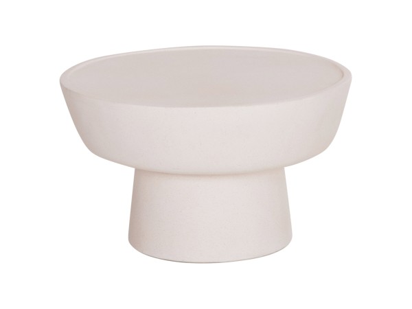 ΤΡΑΠΕΖΙ ΣΑΛΟΝΙΟΥ PIRSON HM18155.02 FIBER CEMENT ΣΕ ΛΕΥΚΟ--Φ60x36Υεκ.