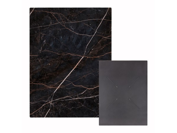 ΕΠΙΦΑΝΕΙΑ ΤΡΑΠΕΖΙΟΥ HPL ΟΡΘΟΓΩΝΙΑ HM6350.34 BLACK MARBLE 60x80εκ.