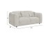 ΚΑΝΑΠΕΣ 2-ΘΕΣΙΟΣ JUNOA HM3334.02 ΕΚΡΟΥ ΥΦΑΣΜΑ 172x89x74Υεκ ΚΑΝΑΠΕΣ 2-ΘΕΣΙΟΣ JUNOA HM3334.02 ΕΚΡΟΥ ΥΦΑΣΜΑ 172x89x74Υεκ