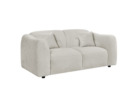 ΚΑΝΑΠΕΣ 2-ΘΕΣΙΟΣ JUNOA HM3334.02 ΕΚΡΟΥ ΥΦΑΣΜΑ 172x89x74Υεκ