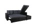 ΚΑΝΑΠΕΣ ΓΩΝΙΑ ΚΡΕΒΑΤΙ WAYNE 220x146x86Υεκ.HM3028.01 ΓΚΡΙ ΜΕ ΜΑΥΡΟ PU
