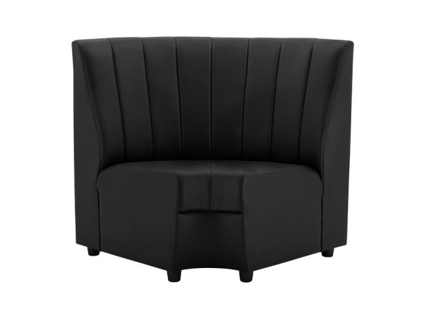 ΚΑΝΑΠΕΣ ΓΩΝΙΑΚΟΣ LANDON HM3163.01 ΑΠΟ ΤΕΧΝΟΔΕΡΜΑ ΜΑΥΡΟ 118x66x93Υ εκ.