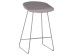 ΣΚΑΜΠΟ ΜΠΑΡ NAILA HM9299.10 ΓΚΡΙ ΜΕΣΑΙΟΥ ΥΨΟΥΣ 44x44x74Yεκ.