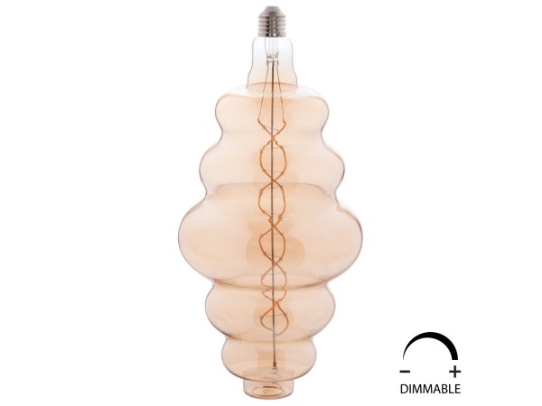ΛΑΜΠΤΗΡΑΣ LED FILAMENT 8W E27 3000K GOLD COLOR DIMMABLE  HM4056.02