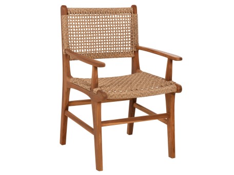 ΠΟΛΥΘΡΟΝΑ ΤΡΑΠΕΖΑΡΙΑΣ NESHA HM9385.11 ΞΥΛΟ ΤΕΑΚ ΜΕ ΣΧΟΙΝΙ ΣΕ ΦΥΣΙΚΗ ΑΠΟΧΡΩΣΗ 57.5x59x90Υ εκ.