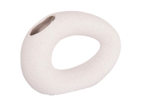 ΕΠΙΤΡΑΠΕΖΙΟ ΚΕΡΑΜΙΚΟ ΔΙΑΚΟΣΜΗΤΙΚΟ ELLIPTO HM4645.01 ΥΠΟΛΕΥΚΟ ΚΡΥΣΤΑΛΛΙΚΟ 23x8x16Υεκ