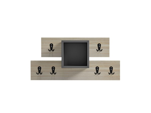 ΚΡΕΜΑΣΤΡΑ ΕΙΣΟΔΟΥ & ΡΑΦΙ SLOT HM18077.02 ΜΕΛΑΜΙΝΗ SONAMA-ΓΚΡΙ 69x12x32Υεκ