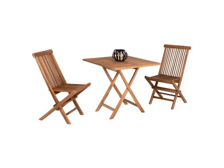 ΣΕΤ ΤΡΑΠΕΖΑΡΙΑΣ ΕΞΩΤ. ΧΩΡΟΥ ΠΤΥΣΣΟΜΕΝΑ 3ΤΜΧ KENDALL HM11951 ΜΑΣΙΦ ΞΥΛΟ TEAK ΦΥΣΙΚΟ
