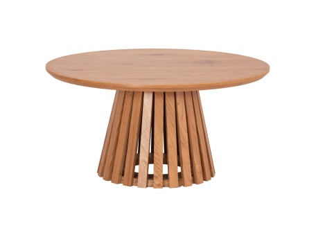 ΤΡΑΠΕΖΙ ΣΑΛΟΝΙΟΥ TALBERT HM18024 MDF ΣΕ ΑΝΟΙΧΤΟ ΦΥΣΙΚΟ ΞΥΛΟΥ Φ80x40,5Υεκ.