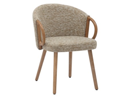 ΚΑΡΕΚΛΑ ΤΡΑΠΕΖΑΡΙΑΣ RIG HM9979.01 WHITE WASH ΞΥΛΟ ΟΞΙΑΣ-ΜΠΕΖ ΥΦΑΣΜΑ 59x58,5x72,5Υεκ.