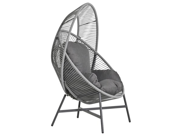 ΠΟΛΥΘΡΟΝΑ-ΦΩΛΙΑ RULER HM6506.01 ΓΚΡΙ ΜΕΤΑΛΛΟ-P.E.RATTAN-ΜΑΞΙΛΑΡΙΑ 90x85x149Υεκ