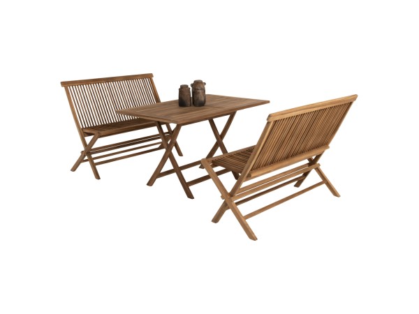 ΣΕΤ ΤΡΑΠΕΖΑΡΙΑΣ ΕΞΩΤ. ΧΩΡΟΥ 3ΤΜΧ KENDALL HM11952 ΜΑΣΙΦ ΞΥΛΟ TEAK ΦΥΣΙΚΟ