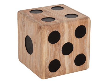 ΣΚΑΜΠΟ ΖΑΡΙ HM7898 ΞΥΛΟ ΤΕΑΚ ΣΕ WHITE WASH ΧΡΩΜΑ 40x40x40 εκ.