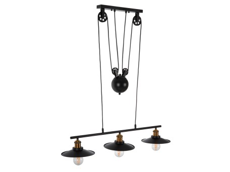 ΦΩΤΙΣΤΙΚΟ ΟΡΟΦΗΣ 3-ΦΩΤΟ HM4120 ΜΕΤΑΛΛΟ ΣΕ ΜΑΥΡΟ ΧΡΩΜΑ 91x91x95,5Υεκ