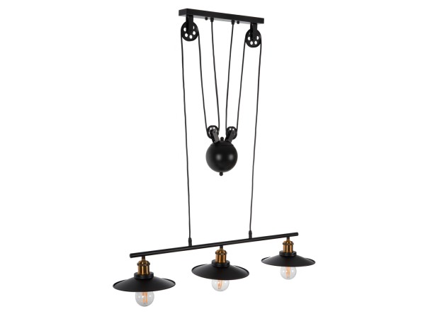 ΦΩΤΙΣΤΙΚΟ ΟΡΟΦΗΣ 3-ΦΩΤΟ HM4120 ΜΕΤΑΛΛΟ ΣΕ ΜΑΥΡΟ ΧΡΩΜΑ 91x91x95,5Υεκ