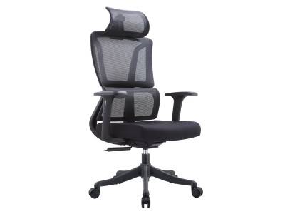 ΚΑΡΕΚΛΑ ΓΡΑΦΕΙΟΥ NOVUS HM1214.01 ΜΑΥΡO MESH--ΜΑΥΡΗ ΒΑΣΗ 69x68x124Υεκ