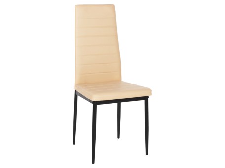 ΚΑΡΕΚΛΑ ΤΡΑΠΕΖΑΡΙΑΣ LADY HM0037.25 ΑΝΟΙΧΤΟ ΚΡΕΜ PU ΣΚΕΛΕΤΟΣ ΜΑΥΡΟΣ ΜΕΤΑΛ. (K/D) 42x44x95Υεκ