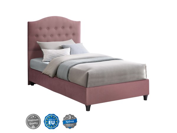 ΚΡΕΒΑΤΙ MALENA ΑΠΟ ΒΕΛΟΥΔΟ ΣΑΠΙΟ ΜΗΛΟ HM651.12 ΓΙΑ ΣΤΡΩΜΑ 90x200 εκ.