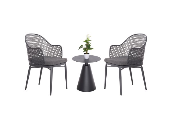 ΣΕΤ LOUNGE 3TMX ΕΞ.ΧΩΡΟΥ OREGO HM21106.01 ΑΛΟΥΜΙΝΙΟ ΣΕ ΣΚΟΥΡΟ ΓΚΡΙ