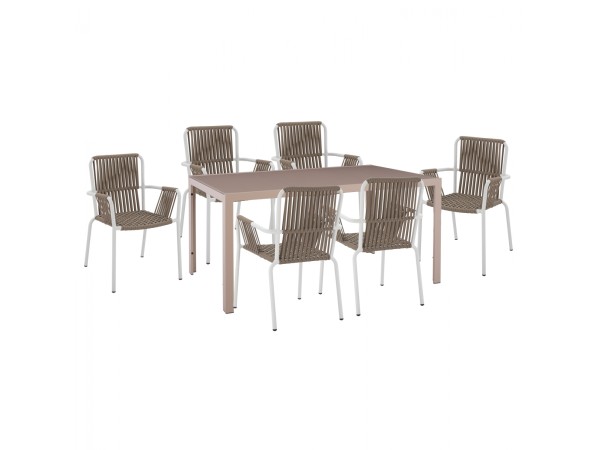 ΣΕΤ ΤΡΑΠΕΖΑΡΙΑ 7ΤΜΧ ΤΡΑΠΕΖΙ ΚΑΠΟΥΤΣΙΝΟ 150Χ90 & ΠΟΛΥΘΡΟΝΕΣ ΛΕΥΚΕΣ ΜΕ ΣΧΟΙΝΙ HM11500 ΣΕΤ ΤΡΑΠΕΖΑΡΙΑ 7ΤΜΧ ΤΡΑΠΕΖΙ ΚΑΠΟΥΤΣΙΝΟ 150Χ90 & ΠΟΛΥΘΡΟΝΕΣ ΛΕΥΚΕΣ ΜΕ ΣΧΟΙΝΙ HM11500