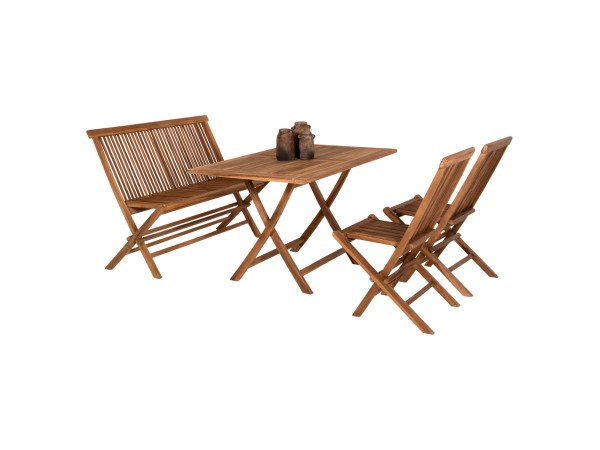 ΣΕΤ ΤΡΑΠΕΖΑΡΙΑΣ ΕΞΩΤ. ΧΩΡΟΥ 4ΤΜΧ KENDALL HM11953 ΜΑΣΙΦ ΞΥΛΟ TEAK ΦΥΣΙΚΟ