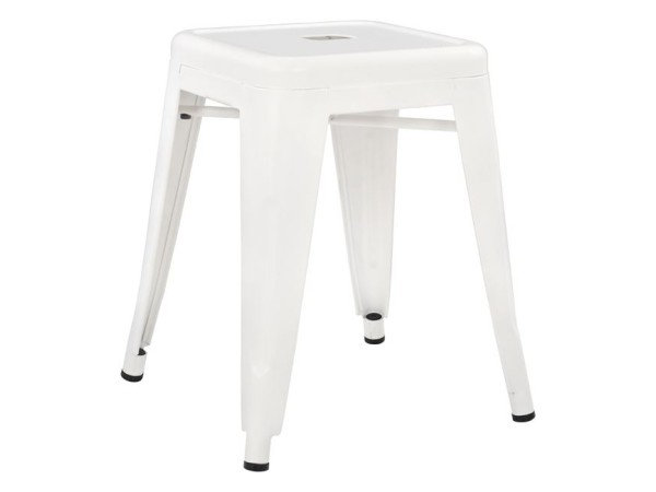 ΣΚΑΜΠΟ ΜΕΤΑΛΛΙΚΟ MELITA HM0096.41 ΣΕ MILK WHITE ΧΡΩΜΑ 37x37x45Υεκ.