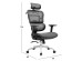 ΚΑΡΕΚΛΑ ΓΡΑΦΕΙΟΥ MODEN HM1215.01 ΜΑΥΡO MESH--ΒΑΣΗ ΧΡΩΜΙΟΥ 68x69x126Υεκ