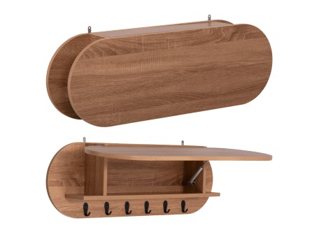 ΚΡΕΜΑΣΤΡΑ ΕΙΣΟΔΟΥ & ΚΛΕΙΣΤΟ ΡΑΦΙ STOR HM18078.02 ΜΕΛΑΜΙΝΗ SONAMA 84x15.5x28.5Υεκ