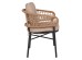 ΠΟΛΥΘΡΟΝΑ ΑΛΟΥΜΙΝΙΟΥ DARK GREY ΕΠΑΓΓΕΛΜ. RATTAN ΜΑΞΙΛΑΡΙ ΜΠΕΖ HM5863.01 60x56x84 εκ.