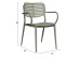 ΠΟΛΥΘΡΟΝΑ ΤΡΑΠΕΖΑΡΙΑΣ HILLIARD HM6644.07 ΑΛΟΥΜΙΝΙΟ ΣΕ OLIVE GREEN 56x58x80Υεκ