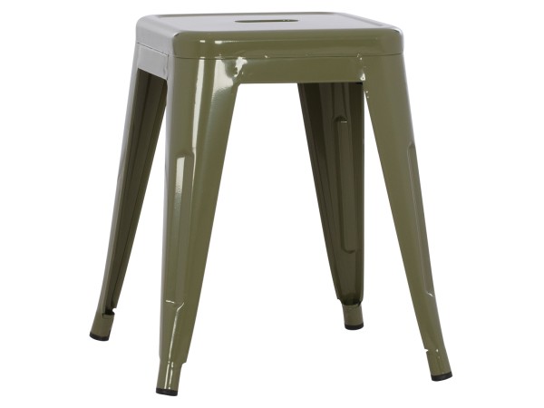 ΣΚΑΜΠΟ ΜΕΤΑΛΛΙΚΟ MELITA HM0096.43 ΣΕ DARK OLIVE ΧΡΩΜΑ 37x37x45Υεκ.