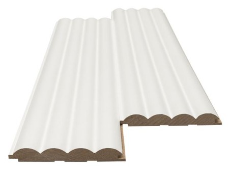 MDF PANEL ΜΕ 3D ΠΗΧΑΚΙΑ 802040 WAVE ST 16/119/2750mm WHITE NewPlan