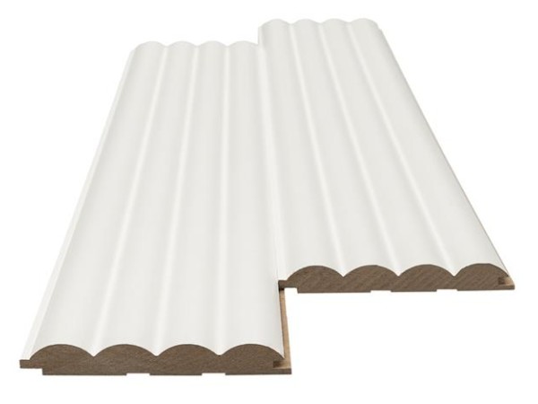 MDF PANEL ΜΕ 3D ΠΗΧΑΚΙΑ 802040 WAVE ST 16/119/2750mm WHITE NewPlan