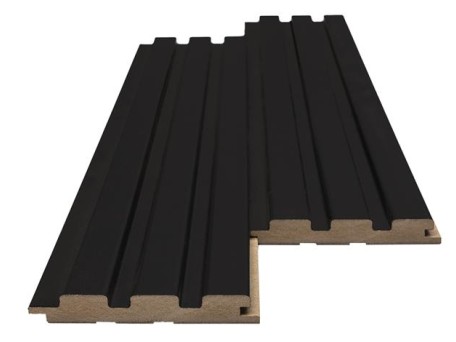 MDF PANEL ΜΕ 3D ΠΗΧΑΚΙΑ 505090 BEAT ST 16/119/2750mm BLACK NewPlan