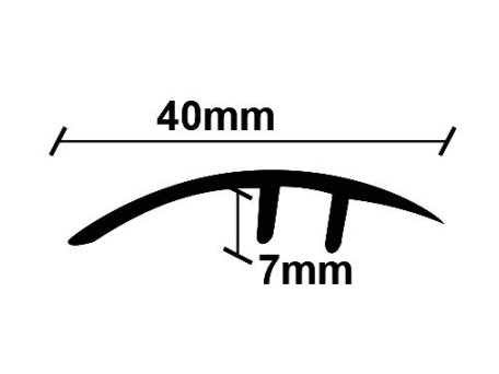ΠΡΟΦΙΛ LAMINATE ΑΝΙΣΟΠΕΔΟ ΑΣΗΜΙ   40Χ2750mm NewPlan