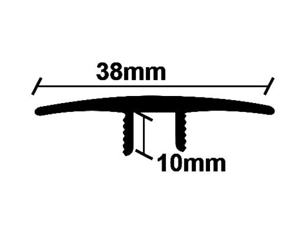 ΠΡΟΦΙΛ LAMINATE ΙΣΟΠΕΔΟ ΑΣΗΜΙ    38Χ2750mm NewPlan