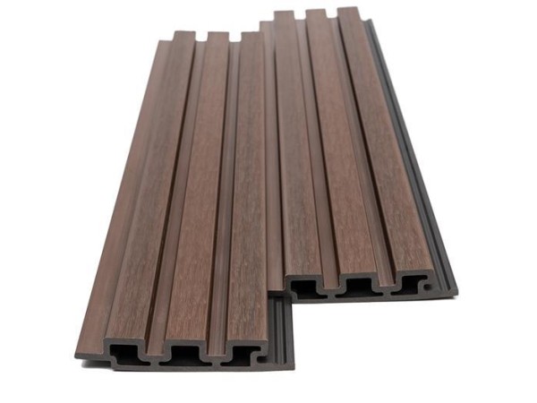 WPC PANEL 2ης ΓΕΝΙΑΣ ΜΕ 3D ΠΗΧΑΚΙΑ 25/147.5mm COFFEE 5530 NewPlan