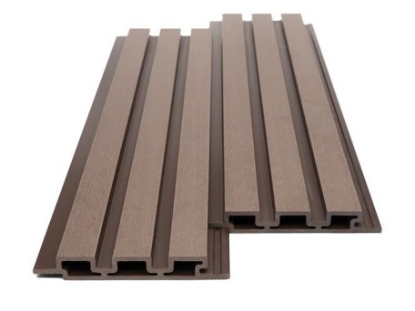 WPC PANEL ΜΕ 3D ΠΗΧΑΚΙΑ 25/176.5mm D.BROWN 8530 NewPlan