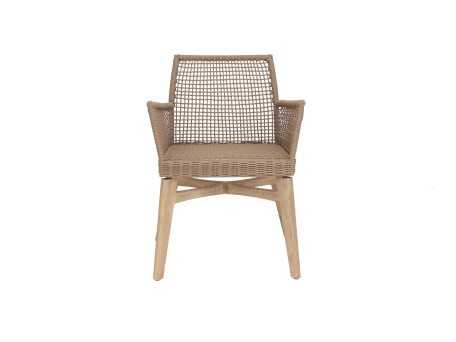 Καρέκλα Τραπεζαρίας με μπράτσα Thin Air Low Back Latte (61x59x79) Soulworks 0370070