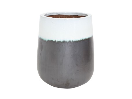 Βάζο Ανθρακί Λευκό (54x54x65) Soulworks 0440063