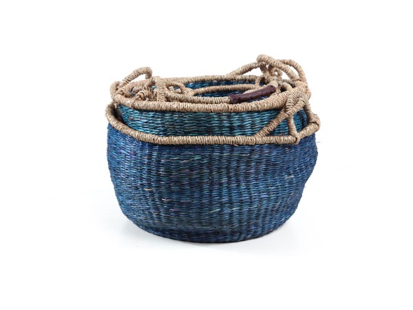 Σετ 5 Καλάθια Blue (40x40x22)+(35x35x20)+(30x30x18)+(25x25x16)+(20x20x14) Soulworks 0680002