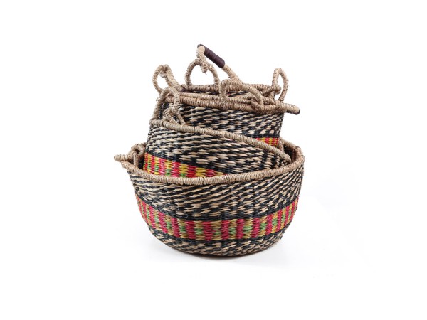 Σετ 5 Καλάθια Rum (40x40x22)+(35x35x20)+(30x30x18)+(25x25x16)+(20x20x14) Soulworks 0680006