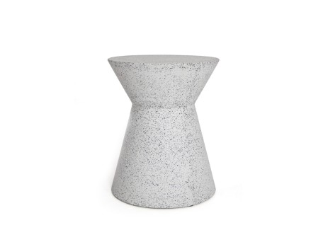 Σκαμπό Biella Terazzo Grey Black (35x35x44) Soulworks 0800001