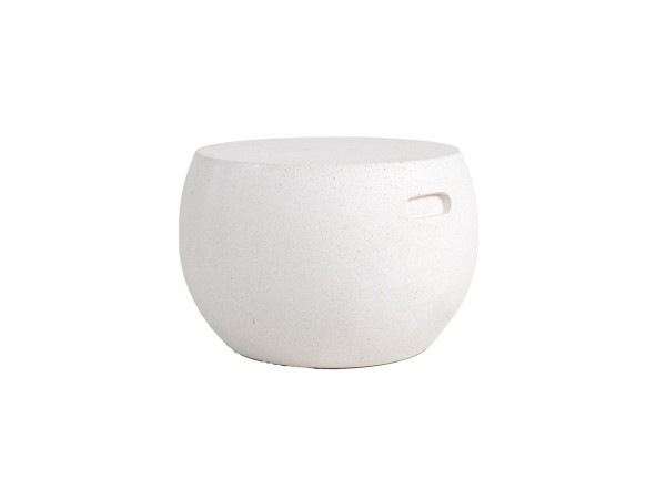 Τραπέζι Καθιστικού Rieti Terazzo White Round (44x44x34) Soulworks 0800047