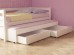 Καναπές Κρεβάτι terra οξιά Με Συρόμενο Κρεβάτι Και Αποθηκευτικό Χώρο σε λευκό χρώμα